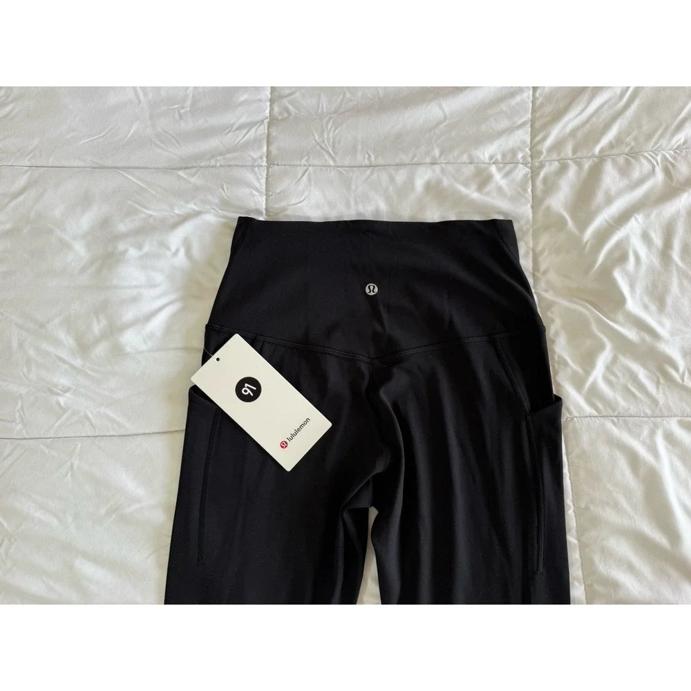 New Lululemon Align High Rise Size 6 Black Pant 25